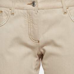 Pre Owned Dolce & Gabbana Beige Denim Straight Fit Jeans M/ Waist 32"
