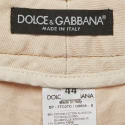 Pre Owned Dolce & Gabbana Beige Denim Straight Fit Jeans M/ Waist 32"