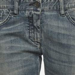 Pre Owned Dolce & Gabbana Blue Denim Straight Fit Jeans M/Waist 30"