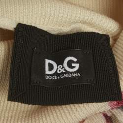 مملوكة مسبقًا سويتر دي أند جي تريكو صوف بطبعة زهور بيج مقاس وسط (ميديام)