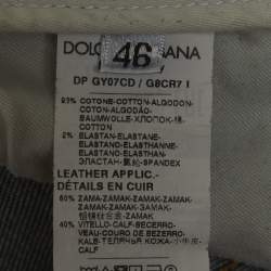 Pre Owned Dolce & Gabbana Blue Faded Denim Slim Fit Jeans L/Waist 32"