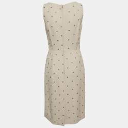 Pre Owned فستان دولتشي أند غابانا قصير بلا أكمام مزين تويل بيج صغير