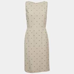 Pre Owned فستان دولتشي أند غابانا قصير بلا أكمام مزين تويل بيج صغير