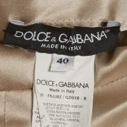 Pre Owned فستان دولتشي أند غابانا قصير بلا أكمام مزين تويل بيج صغير