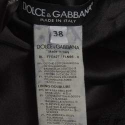 Pre Owned تي شيرت دولتشي أند غابانا دانتيل أسود مقاس صغير (سمول)