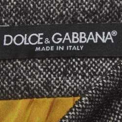 مملوكة مسبقًا Dolce & Gabbana Grey Wool Pencil Skirt S