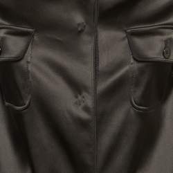 Pre Owned Dolce & Gabbana Black Satin Pocket Detail Jacket S