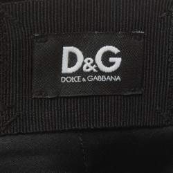 Pre Owned D&G Black Satin Pencil Skirt S