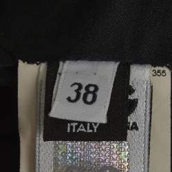 Pre Owned D&G Black Satin Pencil Skirt S