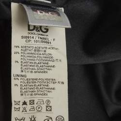 Pre Owned D&G Black Satin Pencil Skirt S