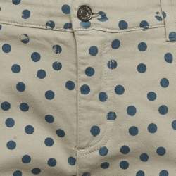 Pre Owned بنطلون سابرينا كابري دنيم منقط رمادي دولتشي أند غابانا مقاس صغير (سمول)