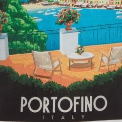 Pre Owned تي شيرت دولتشي أند غابانا أبيض بورتوفينو حصري طباعة جيرسي مقاس صغير جداً (اكس سمول)