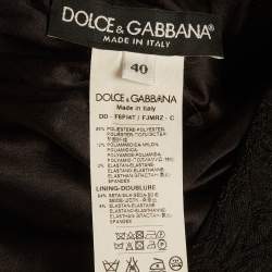 Pre Owned فستان دولتشي أند غابانا جاكار أسود S