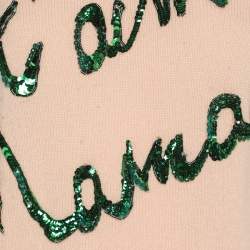 Pre Owned Dolce & Gabbana Beige Knit Cashmere Top S