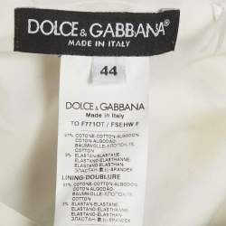 Pre Owned Dolce & Gabbana Yellow/White Rose Print Set M