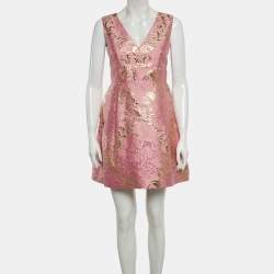 مملوكة مسبقًا فستان ميني بلا أكمام قماشي دولتي أند غابانا وردي مقاس صغير