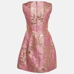 مملوكة مسبقًا فستان ميني بلا أكمام قماشي دولتي أند غابانا وردي مقاس صغير