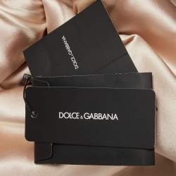 Pre Owned Dolce & Gabbana Pink Embellished Crepe Sheath Dress S