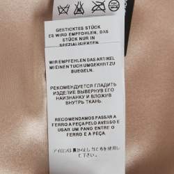 Pre Owned Dolce & Gabbana Pink Embellished Crepe Sheath Dress S