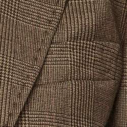 Pre Owned Dolce & Gabbana Brown Wool & Silk Tie Detail Blazer S