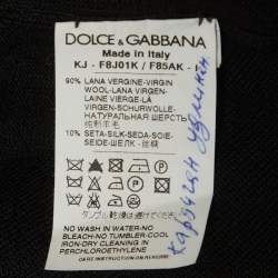 Pre Owned كاردیغان دولتشي أند غابانا تريكو أسود مقاس صغير (سمول)