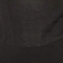 Pre Owned سترة دولتشي آند غابانا كشمير سوداء برقبة دائرية مقاس صغير  