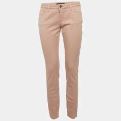 Pre Owned Dolce & Gabbana Beige Denim Mid Rise Jeans M/Waist 31"