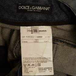 مملوكة مسبقًا بنطلون جينز دولتشي آند غابانا دنيم أزرق ممزق مقاس صغير - خصر 28 بوصة