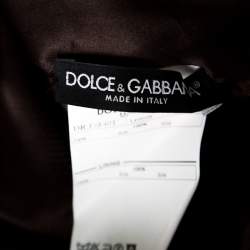 Pre Owned Dolce & Gabbana Multilcolor Abstract Printed Silk Sleeveless Dress S