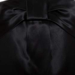 مملوكة مسبقًا Dolce & Gabbana Black Bow Detail Silk Satin Skirt M