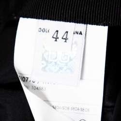 مملوكة مسبقًا Dolce & Gabbana Black Bow Detail Silk Satin Skirt M