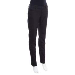 Pre Owned بنطلون جينز دولتشي آند غابانا كيوت أسود قصة مستقيمة L