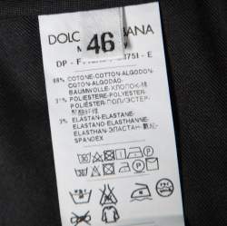 Pre Owned بنطلون جينز دولتشي آند غابانا كيوت أسود قصة مستقيمة L