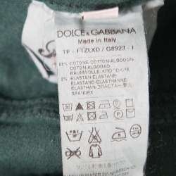 Pre Owned Dolce & Gabbana Green Skinny Pretty Jeans S