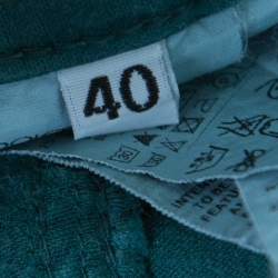 Pre Owned Dolce & Gabbana Green Skinny Pretty Jeans S