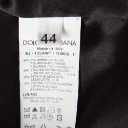 Pre Owned جاكيت دولتشي آند غابانا أخضر زيتوني مورد دانتيل مكشكش M