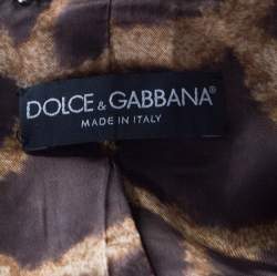 Pre Owned جاكيت بليزر دولتشي أند غابانا صوف حوافمزينة ترتر أسود M