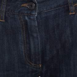 Pre Owned بنطلون دولتشي أنج غابانا دينم أزرق داكن قصة مستقيمة M