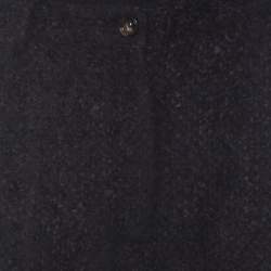 Pre Owned Dolce & Gabbana Brown Fuzzy Wool Blend Carrot Fit Trousers S