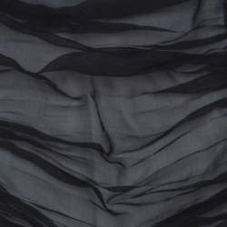 مملوكة مسبقًا Dolce & Gabbana Black & White Silk Blend Ruched Detail Skirt M