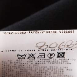 مملوكة مسبقًا D&G Vintage Black Stretch Knit Oversized Button Detail Cropped Blazer L 