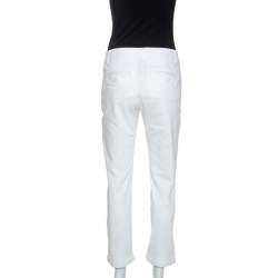 مملوكة مسبقًا Dolce & Gabbana White Cotton Denim Jeans M