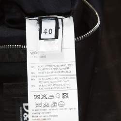 Pre Owned Dolce and Gabbana Black Silk Strapless Short Dress S