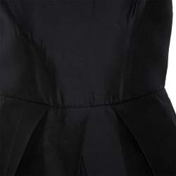 Pre Owned Dolce & Gabbana Black Taffeta Sleeveless Short Dress S
