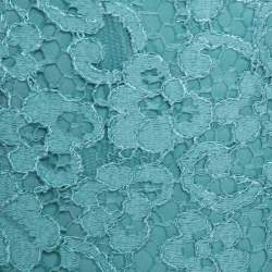 Pre Owned فستان دولتشي أند غابانا حافة مموجة دانتيل أخضر منت M