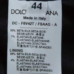 Pre Owned Dolce & Gabbana Brown Leopard Print Silk Draped Maxi Dress M