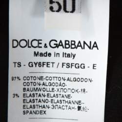 Pre Owned Dolce & Gabbana Multicolor Floral Printed Cotton Tapered Trousers XL 