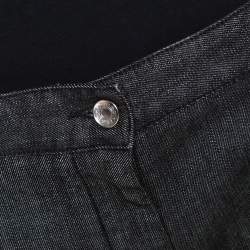 مملوكة مسبقًا بنطلون جينز دولتشي أند غابانا دينم أرجل واسعة مقاس كبير (لارج)