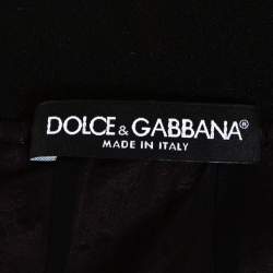 مملوكة مسبقًا تنورة دولتشي آند غابانا ميني دانتيل وردي وأسود مقاس متوسط - ميديوم