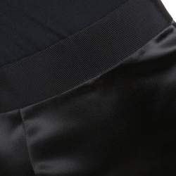 Pre Owned Dolce & Gabbana Black Satin Pencil Skirt L